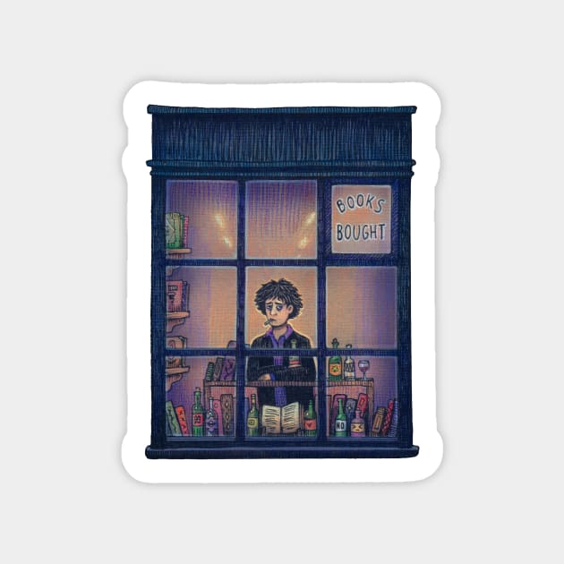 Bookshop window Sticker by illustore